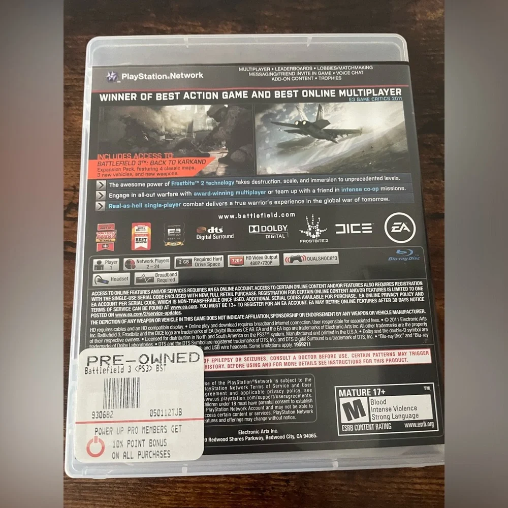 Battlefield 3 -- Limited Edition (Sony PlayStation 3, 2011)